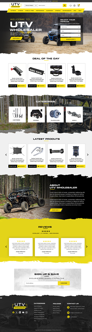 Shopify Design by Blue Sparrow