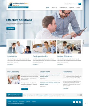 UnternehmensWert Mensch - Beratung | Wordpress Design by pb