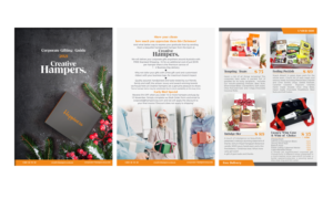 Corporate Christmas Hamper Guide 2021 | Brochure Design by Polina_pro